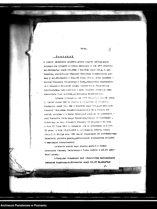 Obraz 5 z jednostki "Przymusowy wykup majątku Biernacice powiatu tureckiego"