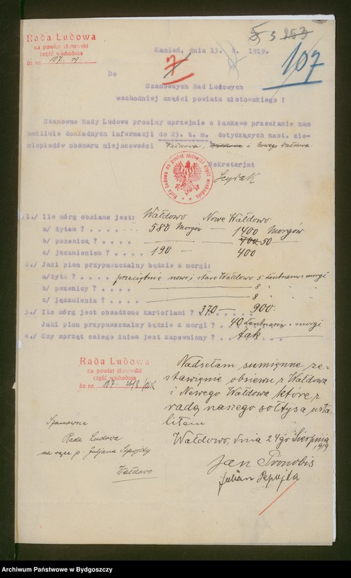 image.from.unit.number "[Rada Ludowa na powiat złotowski - część wschodnia, korespondencja z radami miejscowymi i obwodami]"