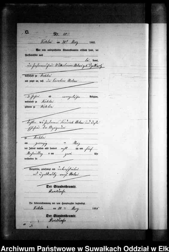 image.from.unit.number "Sterbe-Neben-Register des Preussischen Standes-Amtes Kehlen Kreis Angerburg"