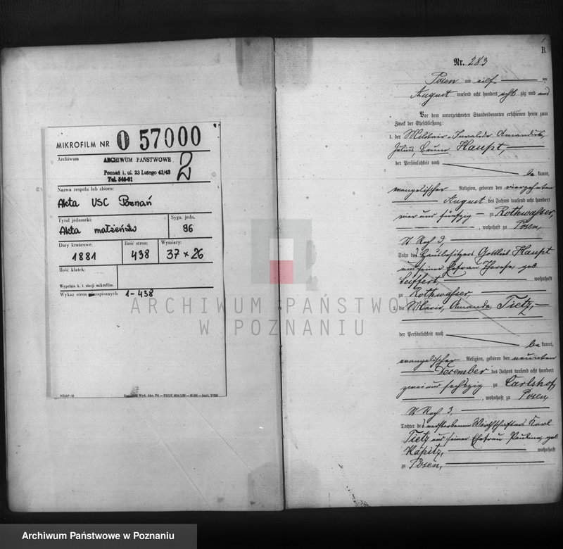 Obraz 2 z jednostki "Księga małżeństw t. II"