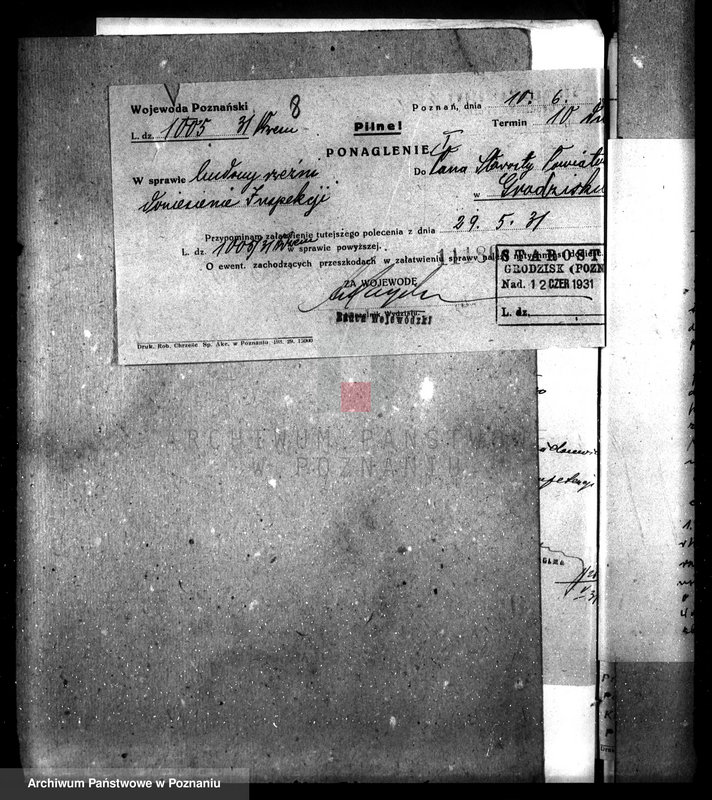 Obraz 12 z jednostki "Zatwierdzenie projektu zakładu przemysłowego /urządzenie bekoniarni/ nr 426, własność Magistrat m. Grodziska"