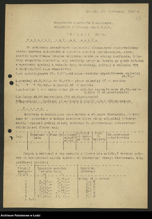 Obraz 18 z jednostki "Okólniki, [pisma okólne] Oddziału"