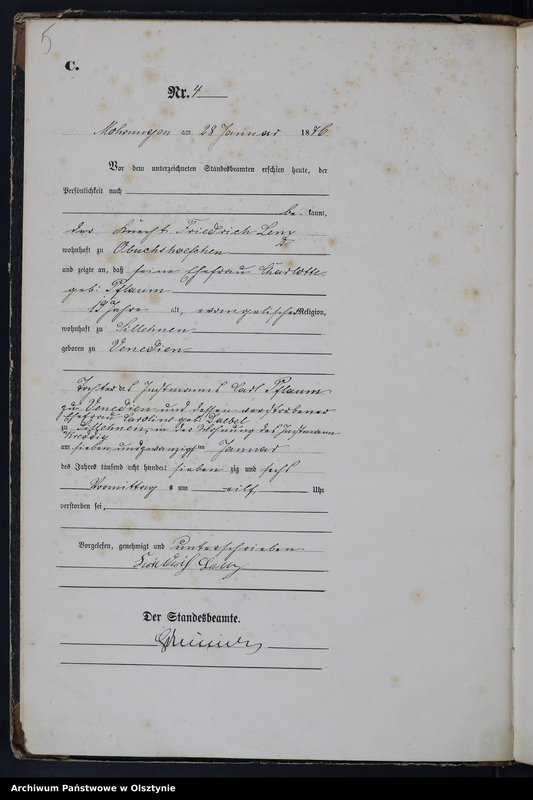 image.from.unit.number "Sterbe-Haupt-Register Nr 1 - 118"