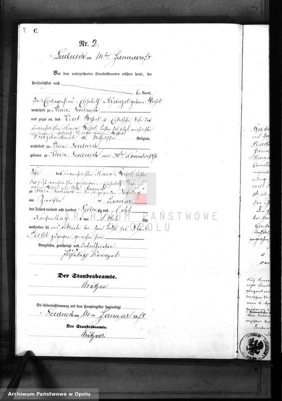 image.from.unit.number "Sterbe-Neben-Register des Standes Amt Leubusch pro 1878"