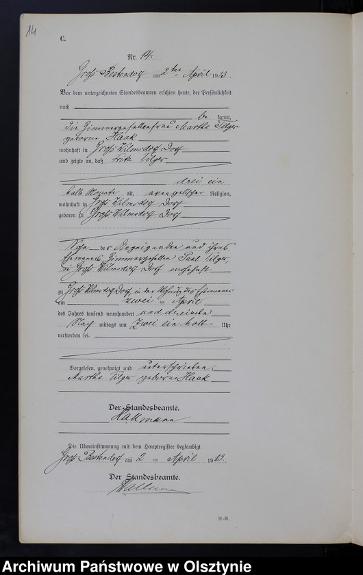 image.from.unit.number "Sterbe-Neben-Register Nr 1 - 33"