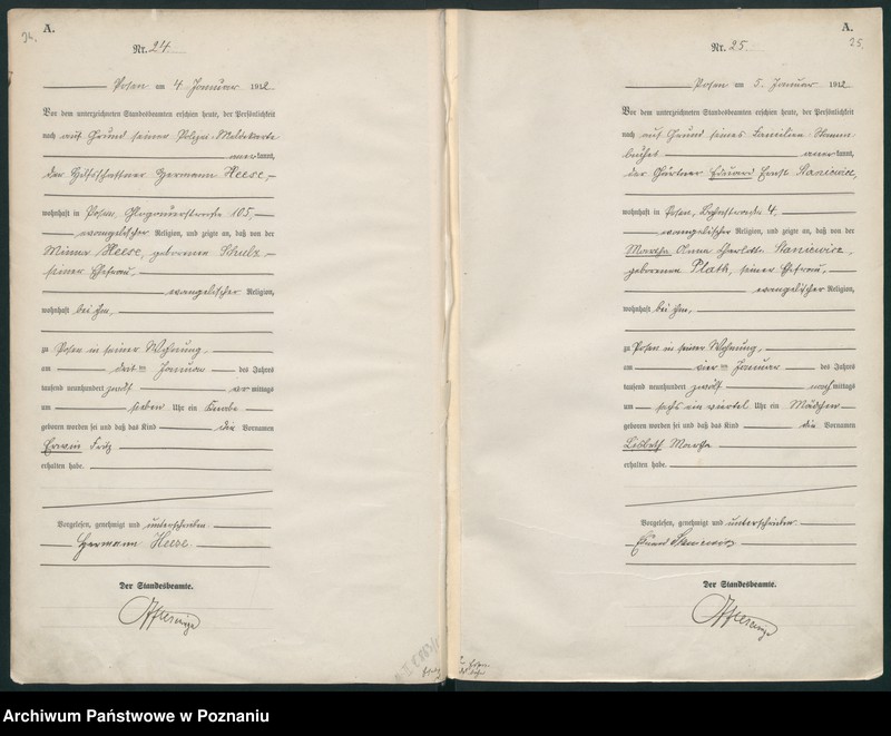 Obraz 15 z jednostki "Księga miejscowa urodzeń tom I [Rejestr główny urodzeń]"