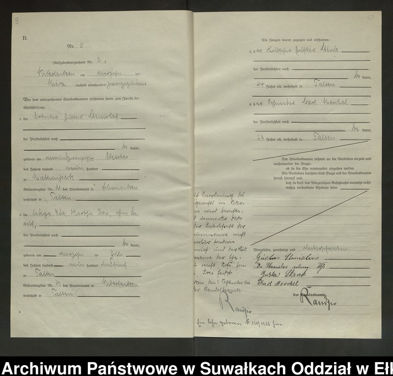 image.from.unit.number "Heirats=Haupt=Register des Königlichen Preussischen Standes-Amtes Nikolaiken Kreis Sensburg"
