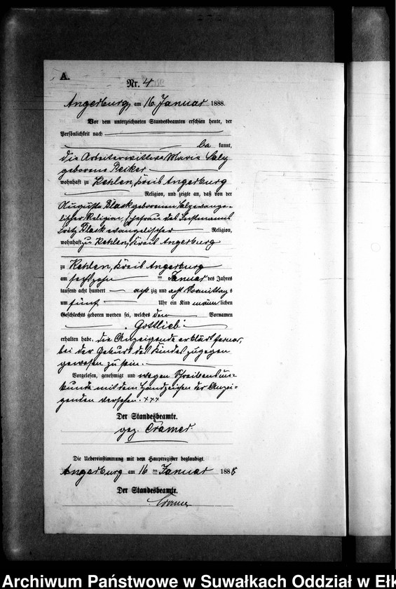 image.from.unit.number "Geburts-Neben-Register des Preussischen Standes-Amtes Kehlen Kreis Angerburg"