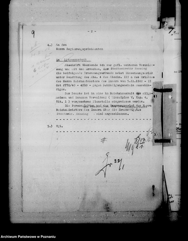 Obraz 14 z jednostki "Ernennung der Beamten"