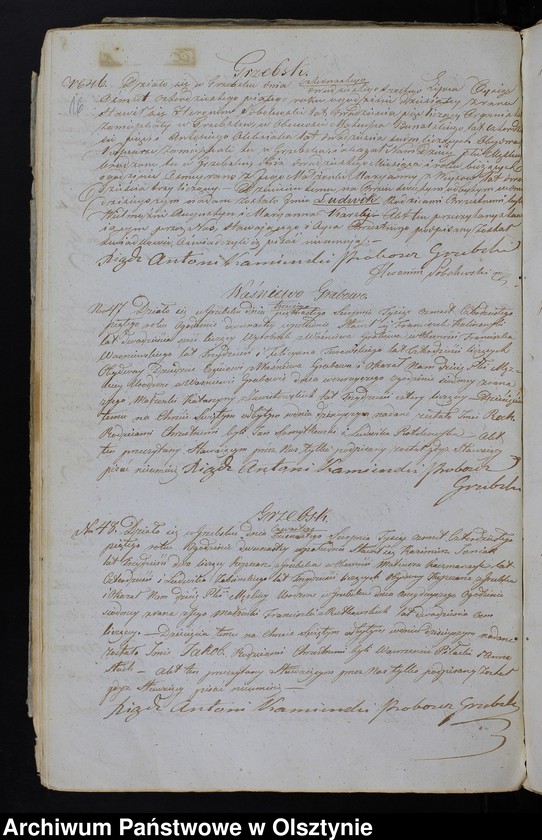 image.from.unit.number "Duplikat Aktów Urodzenia, Zaślubień, Zeńścia z Parafii Grzebskiey za Rok 1845"