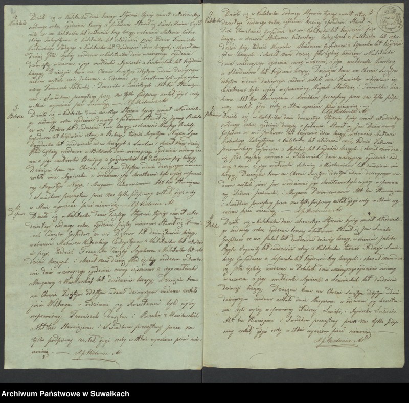 image.from.unit.number "Duplikat Akt Urodzonych, Zaślubionych i Zmarłych w Parafii Kaletnickiey. Kaletnik poczynający się od dnia 1-go Stycznia do dnia 31 Grudnia 1847 roku."