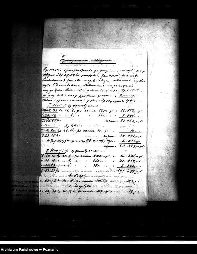 Obraz 18 z jednostki "Majątek Jankowo powiatu mogileńskiego przymusowy wykup"