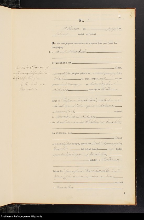 image.from.unit.number "Heiraths-Neben-Register Nr 1 - 16"