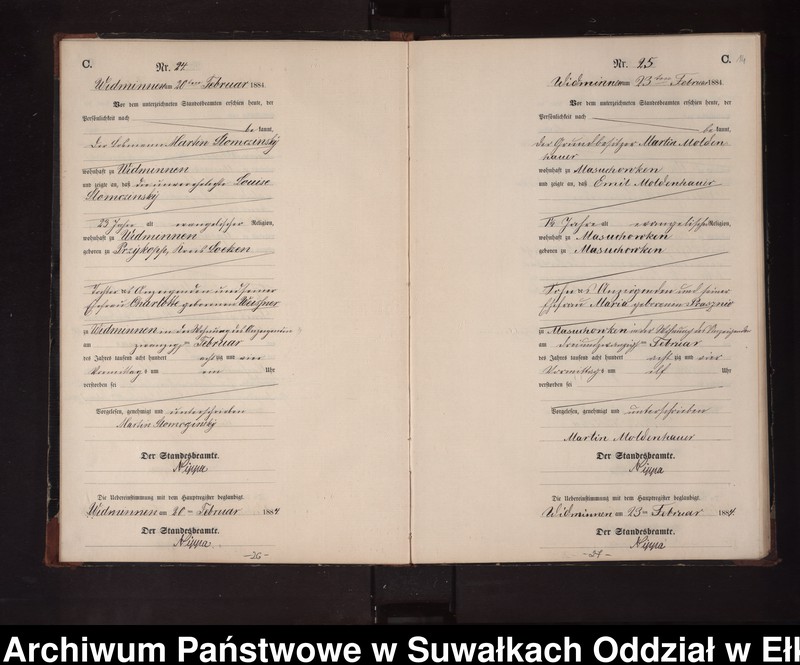 image.from.unit.number "Sterbe-Neben-Register des Preussischen Standes-Amtes Widminnen Kreis Loetzen"