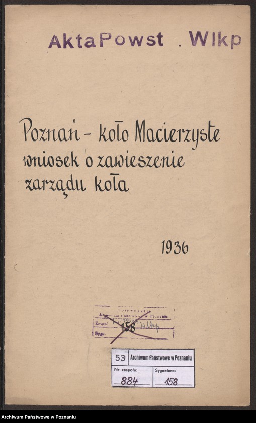 Obraz 3 z jednostki "Poznań - Koło Macierzyste wniosek o zawieszenie zarządu koła."