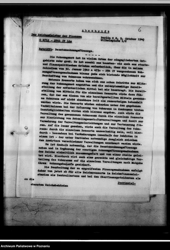 Obraz 10 z jednostki "Bestimmungen über die Beschaffung von Wohnungen für Behördenbedienstete."