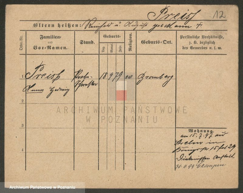 Obraz 14 z jednostki "Preidl (Prei..) - Prątkowski"