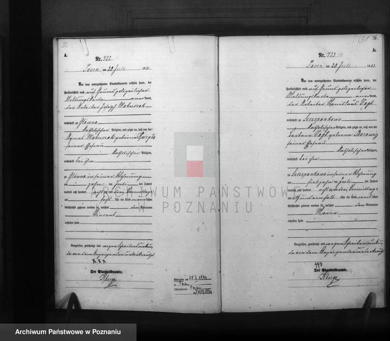 Obraz 17 z jednostki "Księga urodzeń t. II"