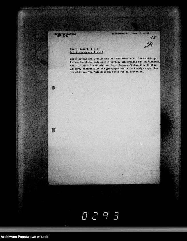 Obraz 19 z jednostki "Ausgeschiedene Dienstuniformen"