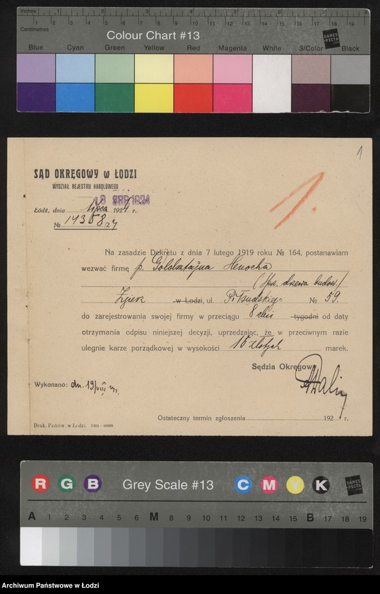 Obraz 3 z jednostki "Henoch Goldstein – sprzedaż drzewa. Zgierz"