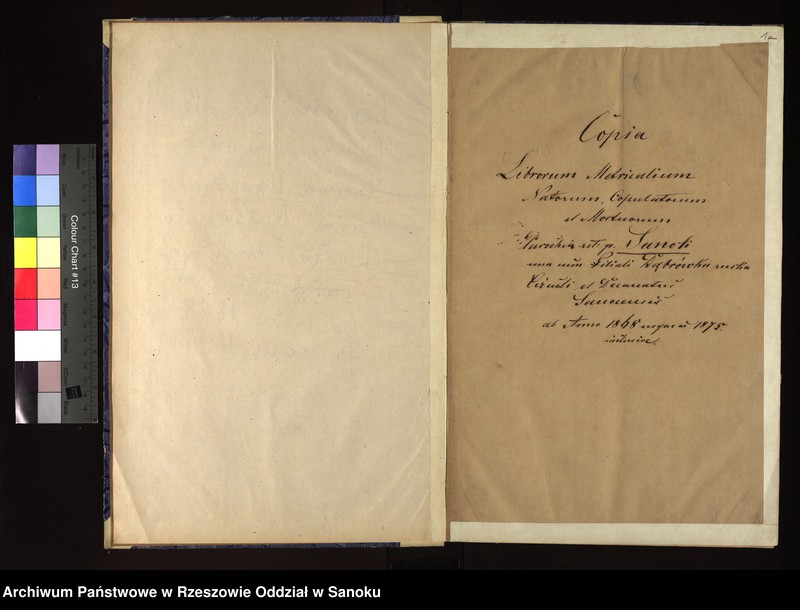 image.from.unit.number "Księga urodzeń, małżeństw i zgonów dla miejscowosci Sanok, Dąbrówka Ruska"