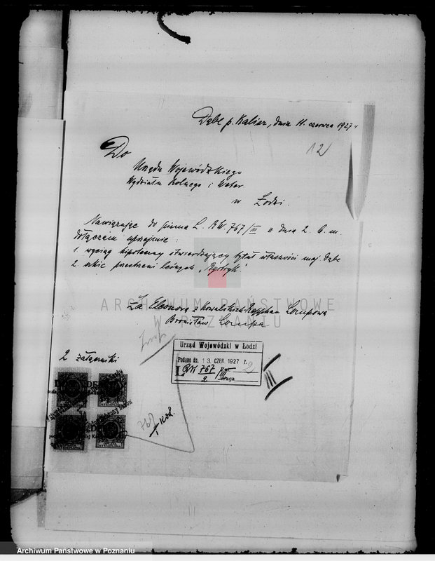 Obraz 16 z jednostki "Sprawy zmiany rodzaju użytkowania gruntów leśnych majątku Dębe w powiecie kaliskim"