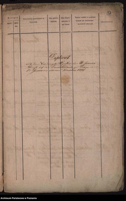 Obraz 11 z jednostki "Księga urodzeń, małżeństw i zgonów"