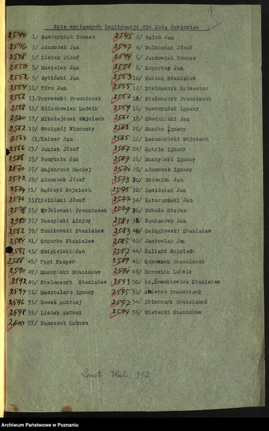 Obraz 4 z jednostki "Pawłowice, powiat Leszno - akta koła."