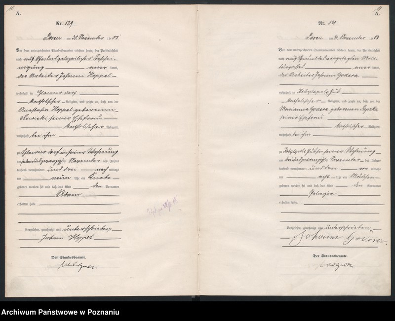 Obraz 8 z jednostki "Księga urodzeń tom II"