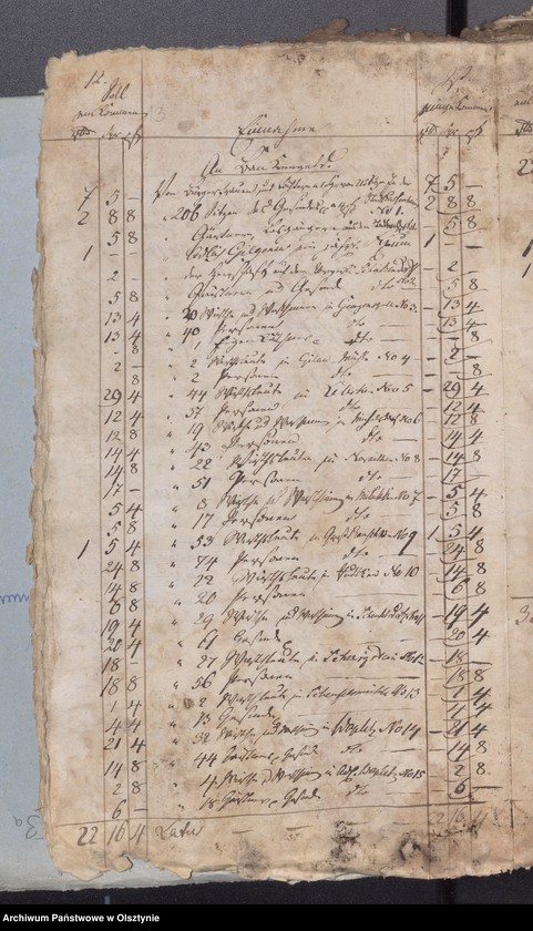 image.from.unit.number "Passenheimsche Stadt Kirchen Rechnung über Einnahme und Ausgabe"