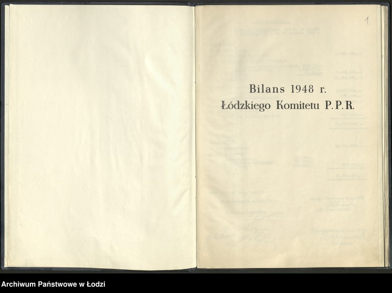 Obraz 3 z jednostki "Bilans Komitetu Miejskiego PPR w Łodzi sporządzony na dzień 31grudnia 1948 r."