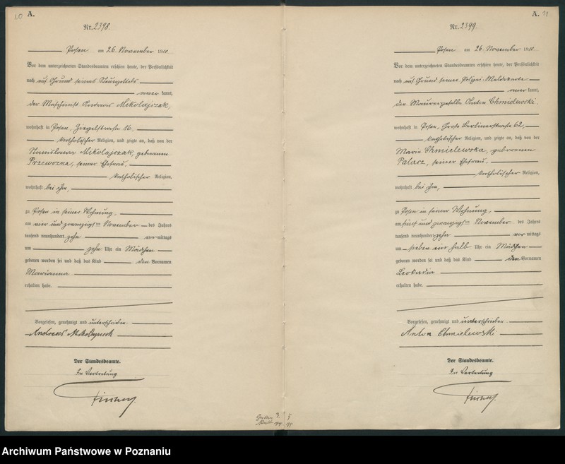 Obraz 8 z jednostki "Księga miejscowa urodzeń tom V [Rejestr główny urodzeń]"