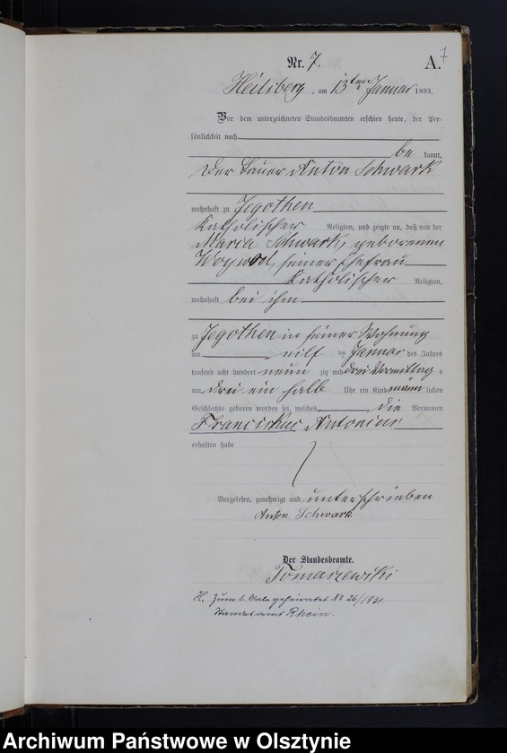 image.from.unit.number "Geburts-Haupt-Register Nr 1 - 150"