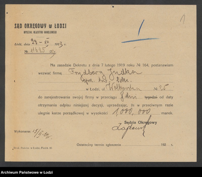 Obraz 3 z jednostki "Judka Frydberg – sprzedaż manufaktury"