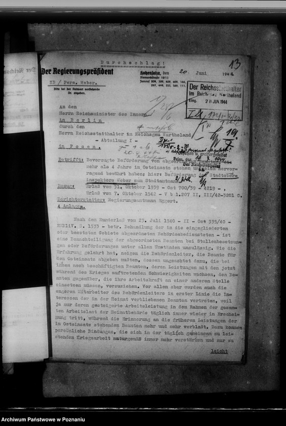 Obraz 17 z jednostki "Abordnung und Versetzung der Beamten"