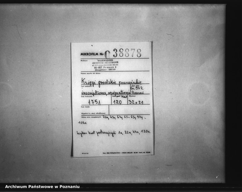 Obraz 1 z jednostki "Inscriptiones, resignationes [protocollon]"