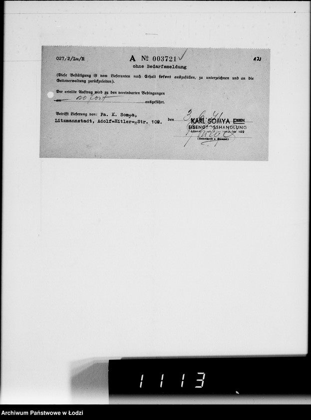 Obraz 16 z jednostki "Aufträge, Lieferscheinen und Rechnungen 3712-7810."