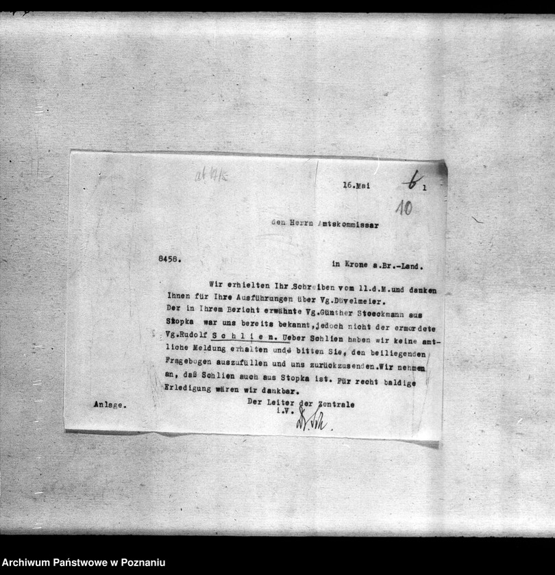 Obraz 14 z jednostki "Amtsbezirk Krone (powiat Bydgoszcz). Zgłoszenia zmarłych i zaginionych miejscowych Niemców w 1939 roku"