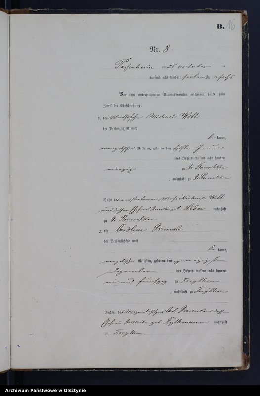 image.from.unit.number "Heiraths-Haupt-Register Nr 1 - 20"