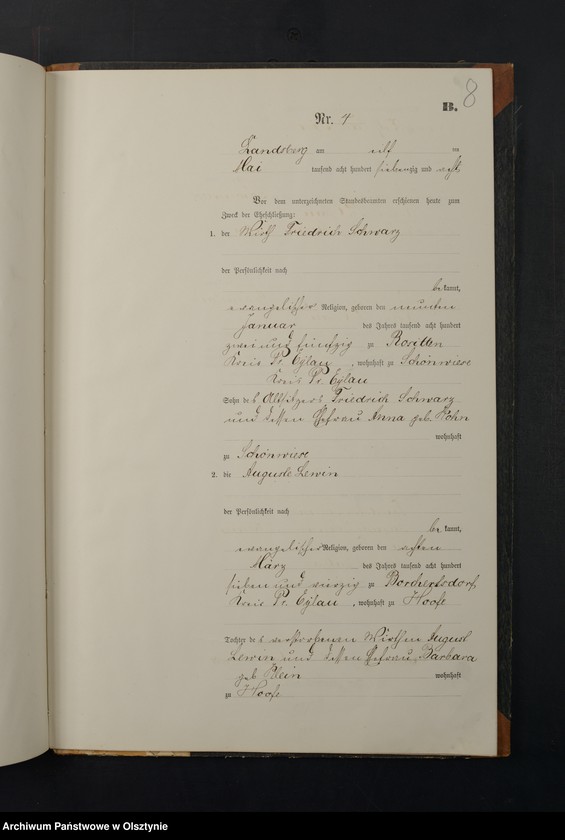 image.from.unit.number "Heiraths-Neben-Register Nr 1 - 9"