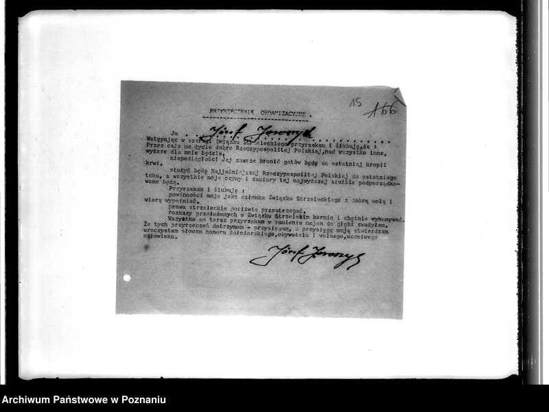 image.from.unit.number "Przyrzeczenia organizacyjne, spisy strzelców i inne pisma o charakterze personalnym Komendy Powiatowej w Koninie"
