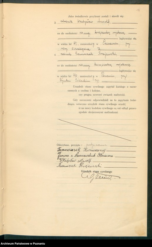 Obraz 13 z jednostki "Księga miejscowa małżeństw tom IV [Rejestr główny małżeństw]"