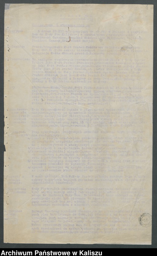 Obraz 5 z jednostki "[Rozkazy wewnętrzne Komendy Powiatowej Policji Państwowej w Kaliszu]"