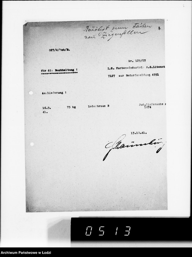 Obraz 11 z jednostki "Bedarfsmeldungen der Älteste der Juden"