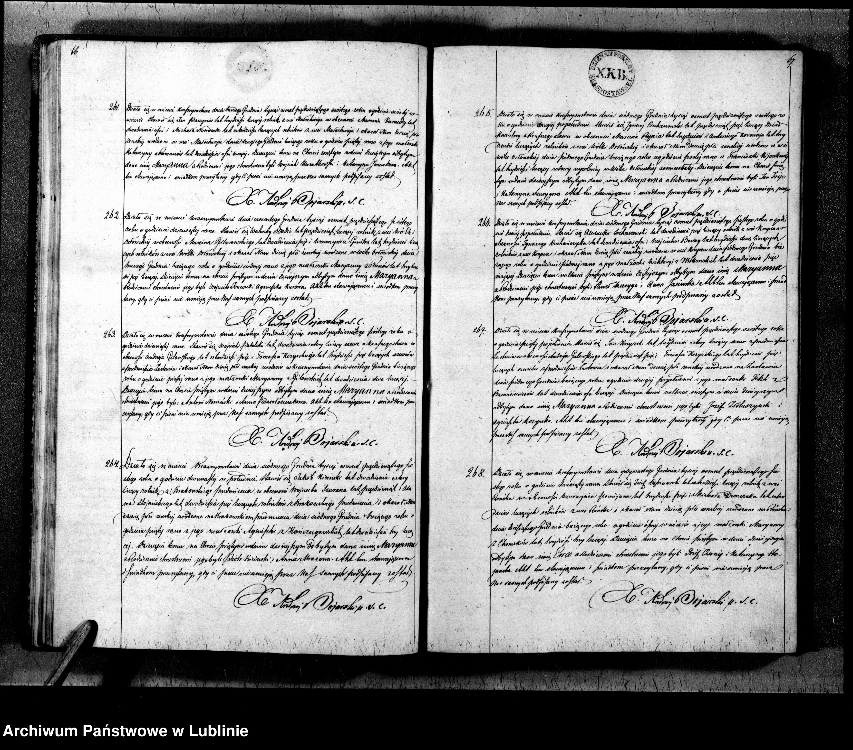 Skan z jednostki: Księga urodzeń, małżeństw i zgonów