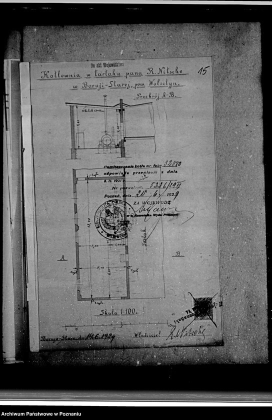Obraz 19 z jednostki "Tartak R. Nitschego w Boruji Starej powiat wolsztyński nr woj. 6050 pop. własność Landwirtschaftliche Zentral-Genossenschaft Międzychód"