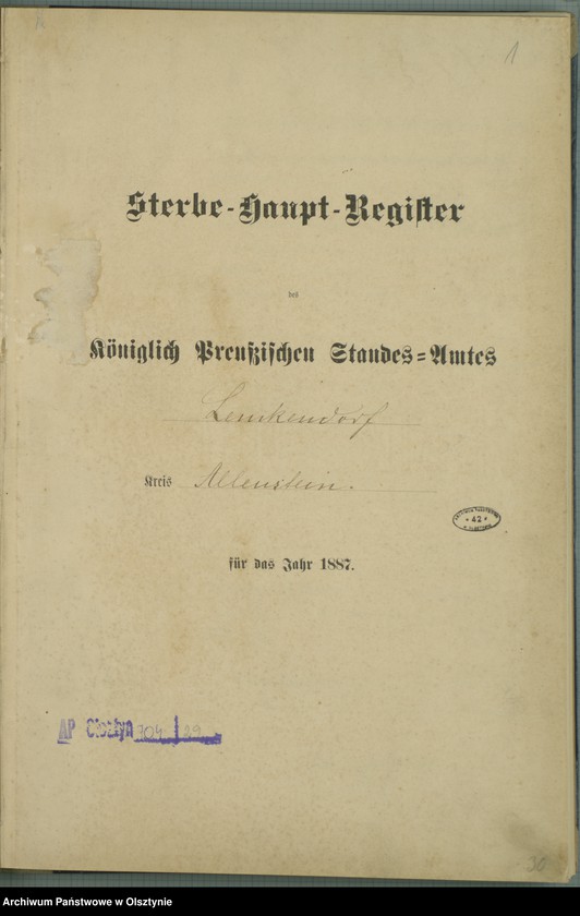 image.from.unit.number "Sterbe-Haupt-Register Nr 1 - 60"