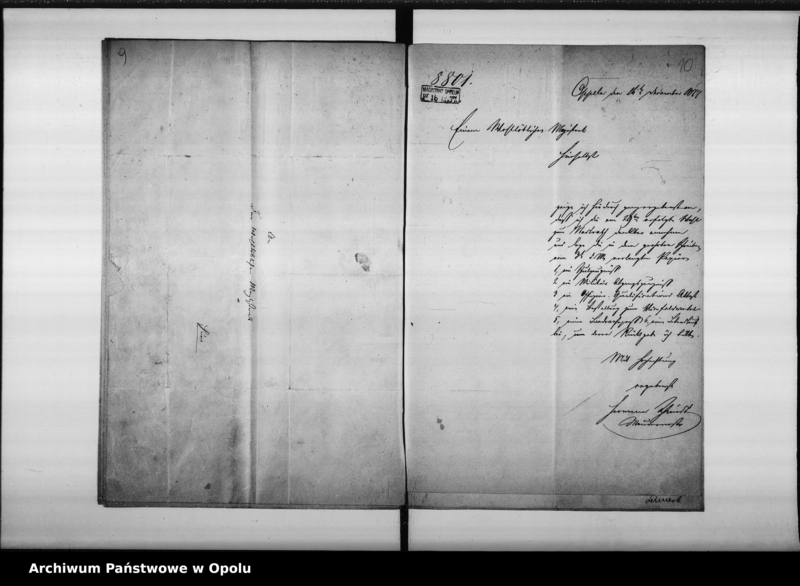 Obraz 15 z jednostki "Acta des Magistrats zu Oppeln betreffend die Wahl des Maurermeister H. Schmidt als Magistrats-Mitglied"