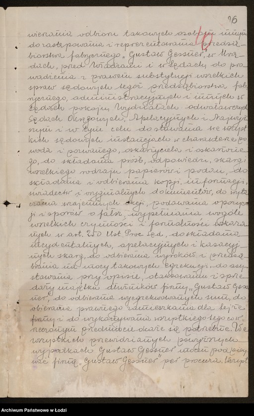 Obraz 18 z jednostki "Gustaw Gessner Sukcesorowie- wykańczalnia i farbiarnia"