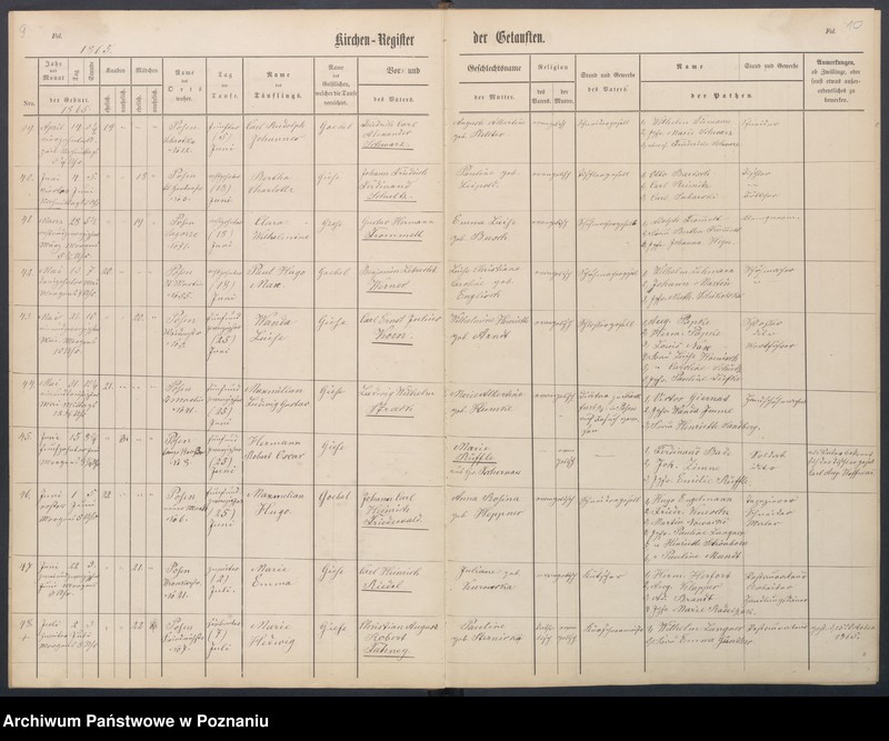 Obraz 8 z jednostki "[Akta urodzeń i chrztów, ślubów, zgonów]"